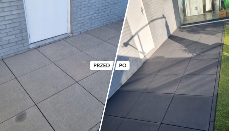 Impregnacja barwiąca płyt chodnikowych