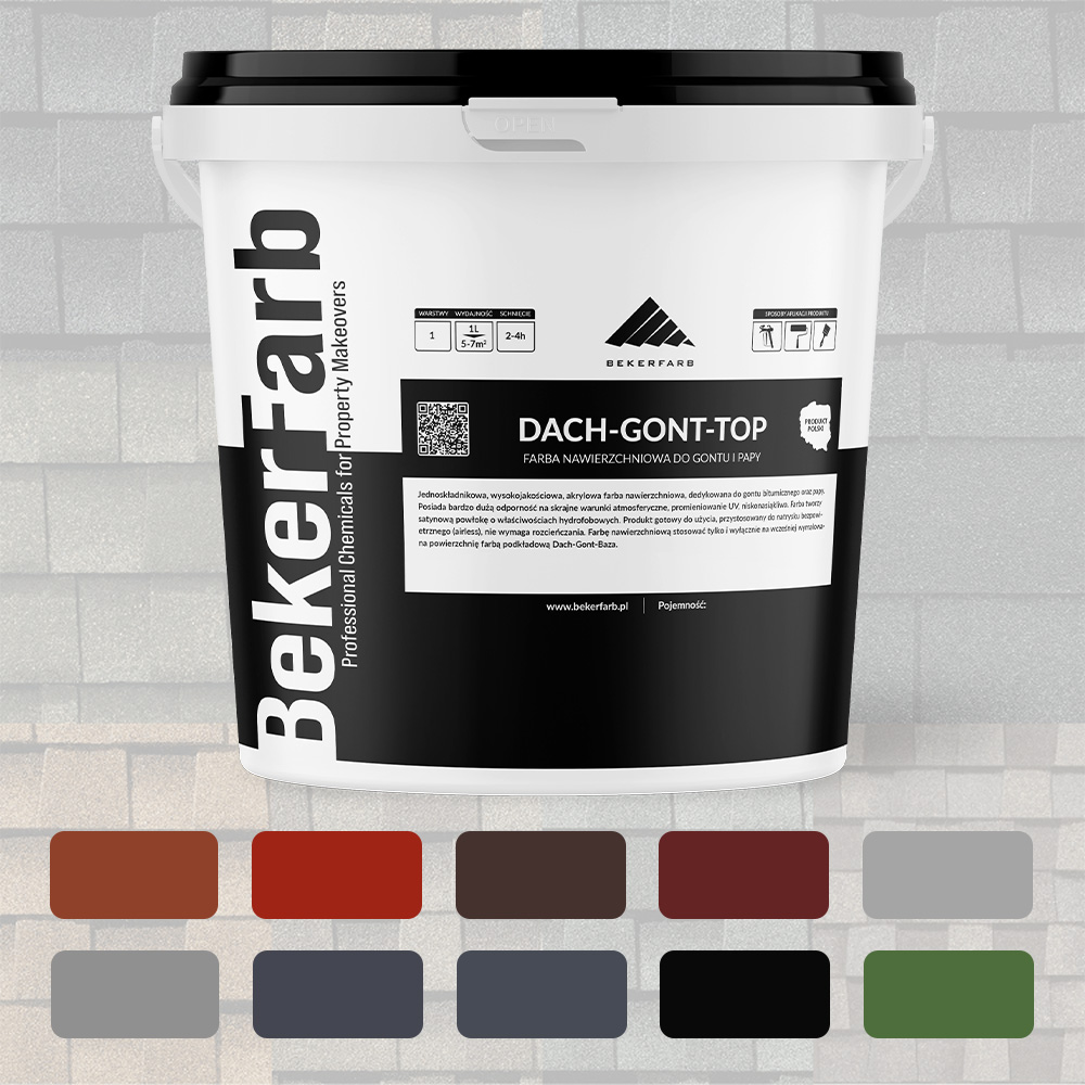 Farba do gontu i papy nawierzchniowa